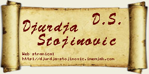 Đurđa Stojinović vizit kartica